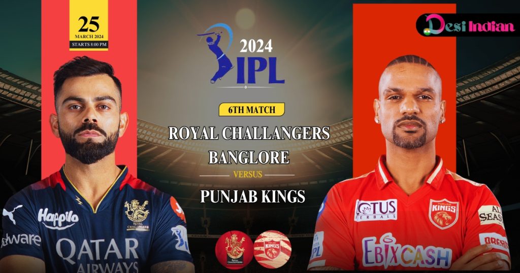 Image showing RCB vs PBKS match with text "How to Make Accurate IPL Match Predictions