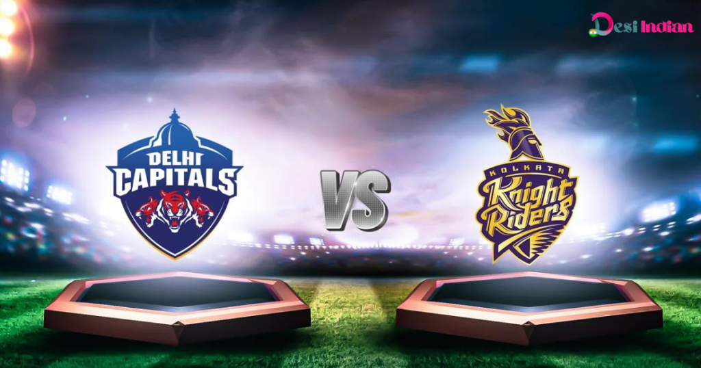 IPL Match Prediction: DC vs KKR. Betting odds for the match between Delhi Capitals and Kolkata Knight Riders.