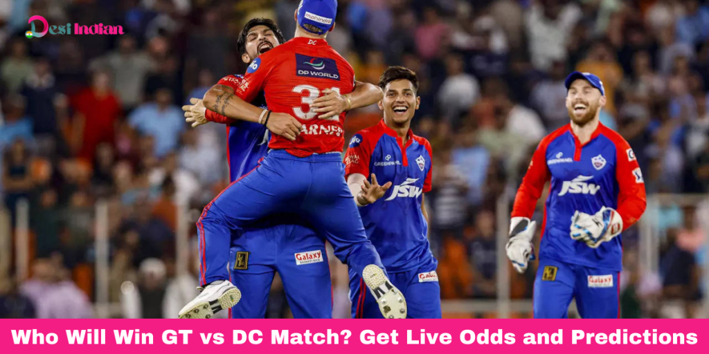 Live odds and predictions for GT vs DC match. Find out who will win the exciting game between the two teams.